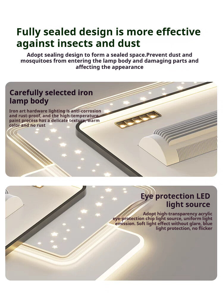🔥Almost sold out⚡Intelligent bladeless fan chandelier-In-home installation